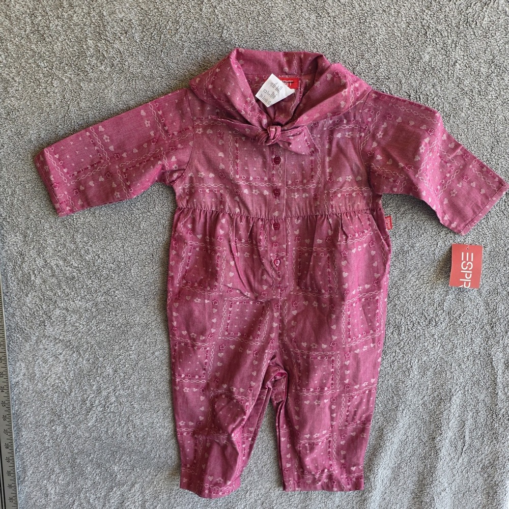 Vintage Esprit Toddler Baby Romper With Tags 18 Mos 100% Cotton